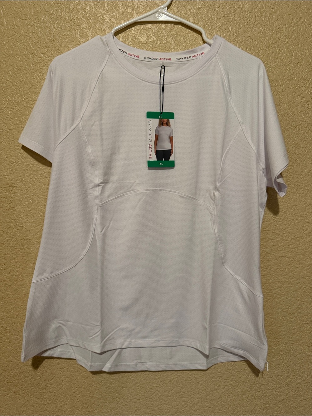 Spyder White Short Sleeve Performance Tee